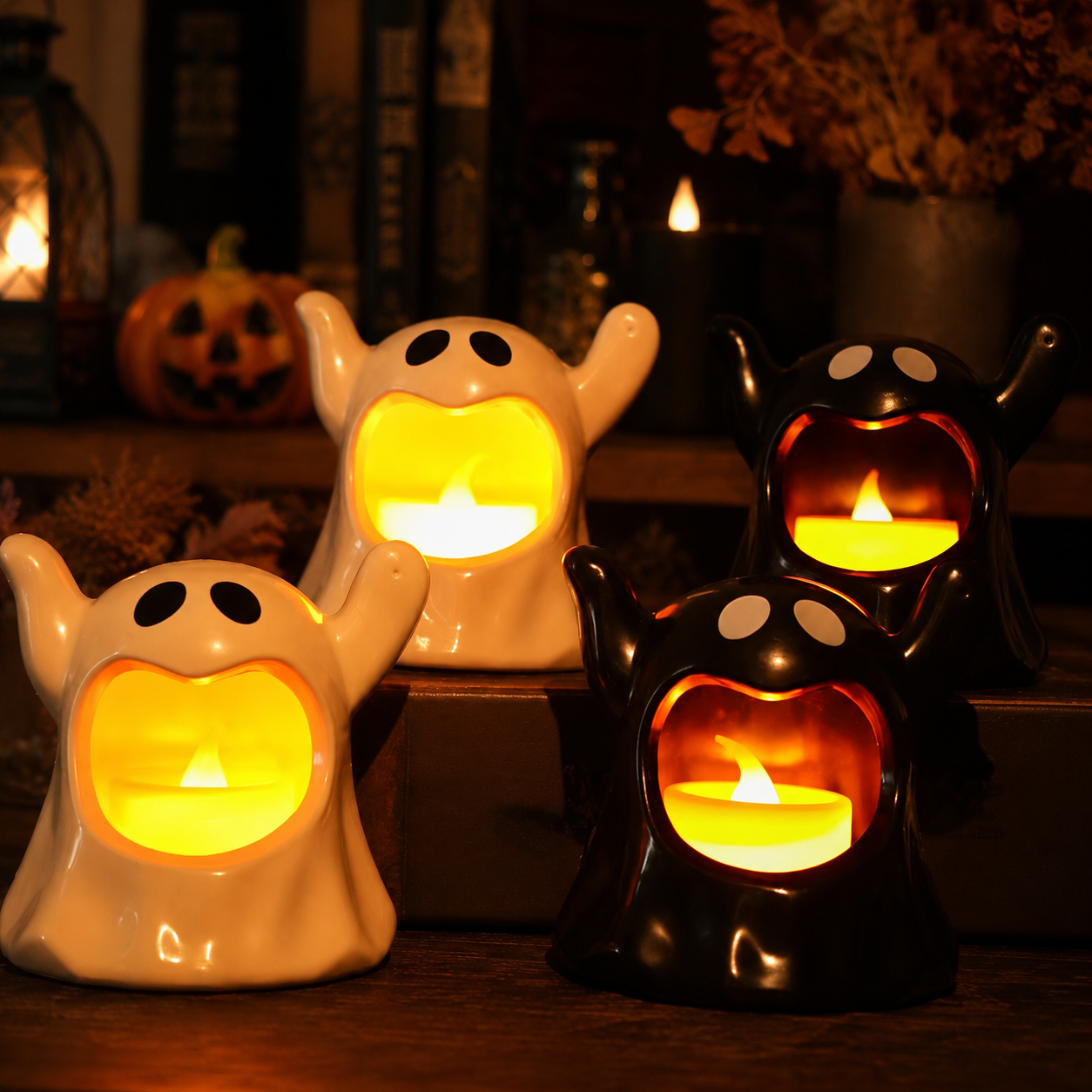 Gifts – Seasonal – Halloween : Ghost-Shaped LED Halloween Accent Lamp in van Vandaliamo