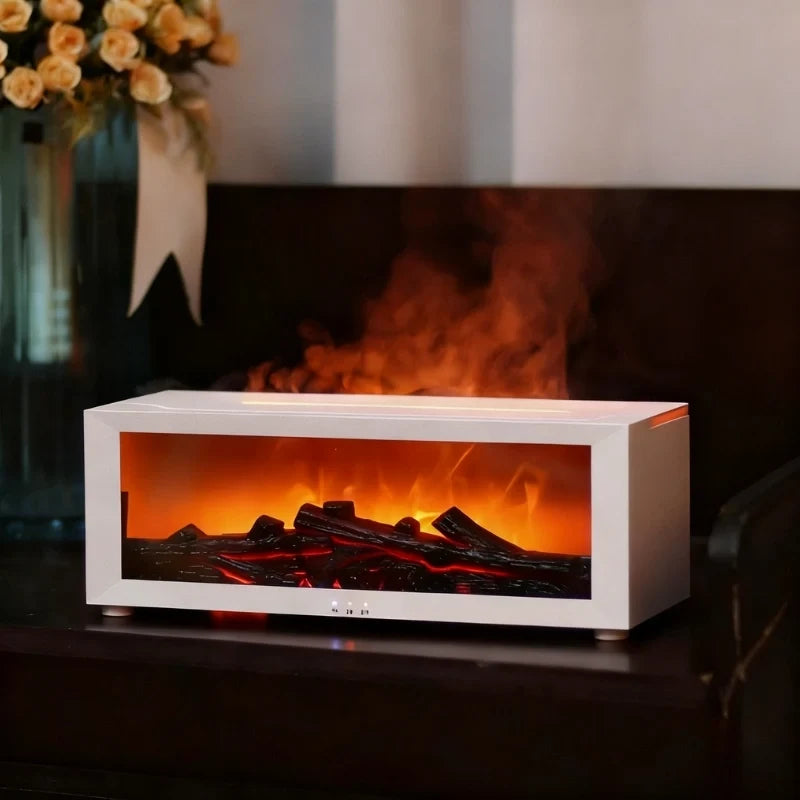 HearthGlow Flame Humidifier – Cozy Fire Effect Diffuser