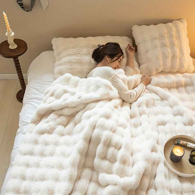blanket : Bubble Fleece Throw Blanket - Plush Soft Couch Blanket in van Vandaliamo
