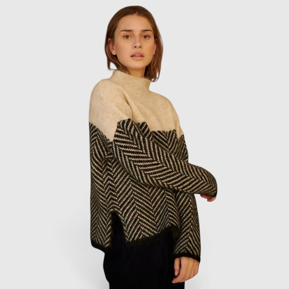 Fashion : Women's Cashmere Turtleneck Sweater - Soft Knit Pullover in van Vanda Liamo
