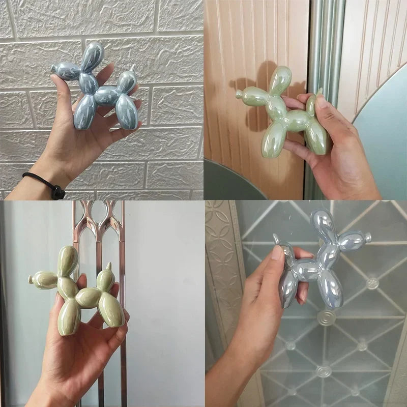 PuffyPooch - Ballon Hund Skulptur - Perleblå - house & garden - {{ product_tags }