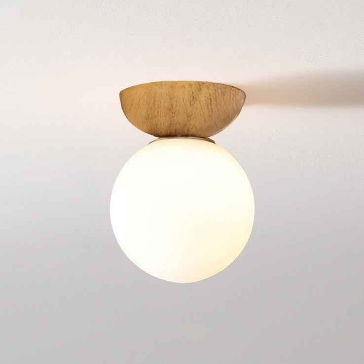 Nordic Japanese Wood Ceiling Light