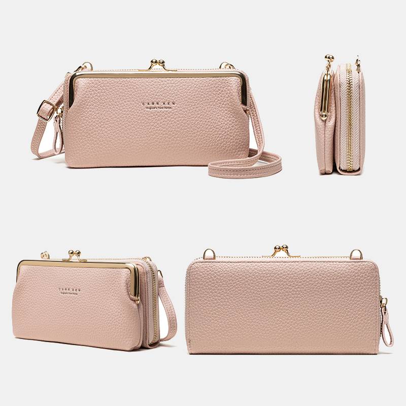 Trendy Crossbody Mobiele Tas - Ruim, Stijlvol en Veilig Sluitmechanisme