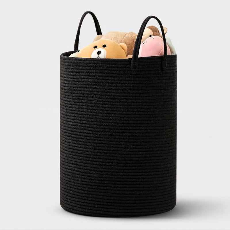 Large-Capacity Woven Cotton Laundry Basket