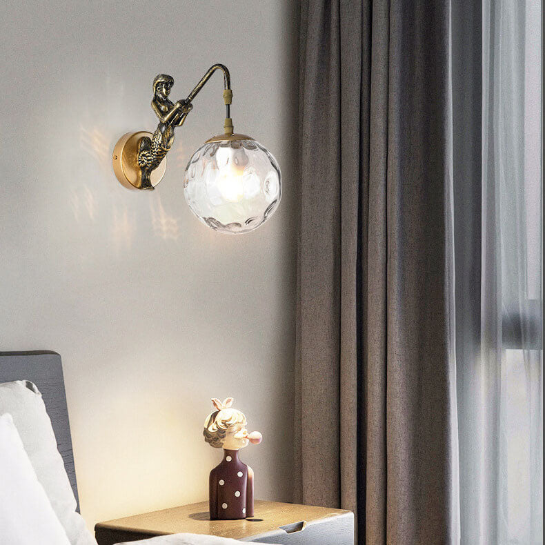 Home Decor : Rustic Orb Wall Lamp - Vintage Design Sconce in van Vandaliamo