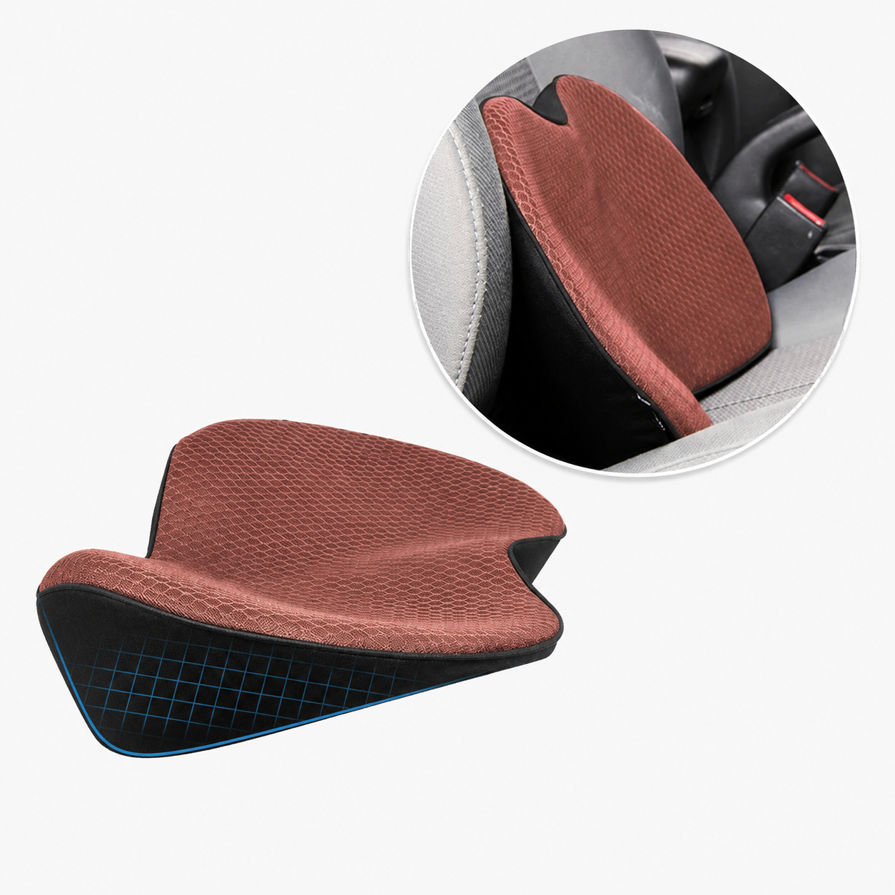 Memory Foam Car Booster Seat Cushion