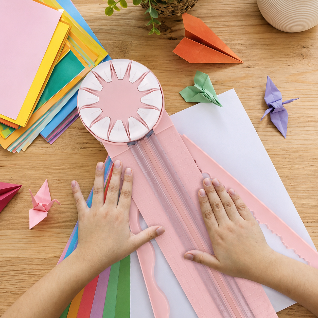 12-in-1 Rotating Trimmer Paper Cutter