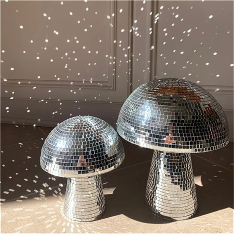 Decorative Accent Lamp : Disco Ball Mushroom Lamp – Mirror Mosaic Accent Light in van Vanda Liamo