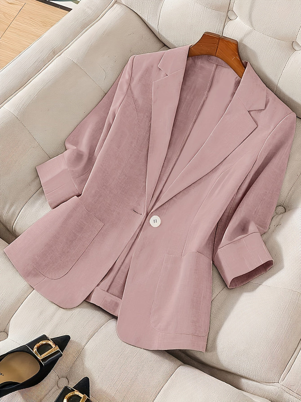 Women's Lightweight Single-Breasted Blazer