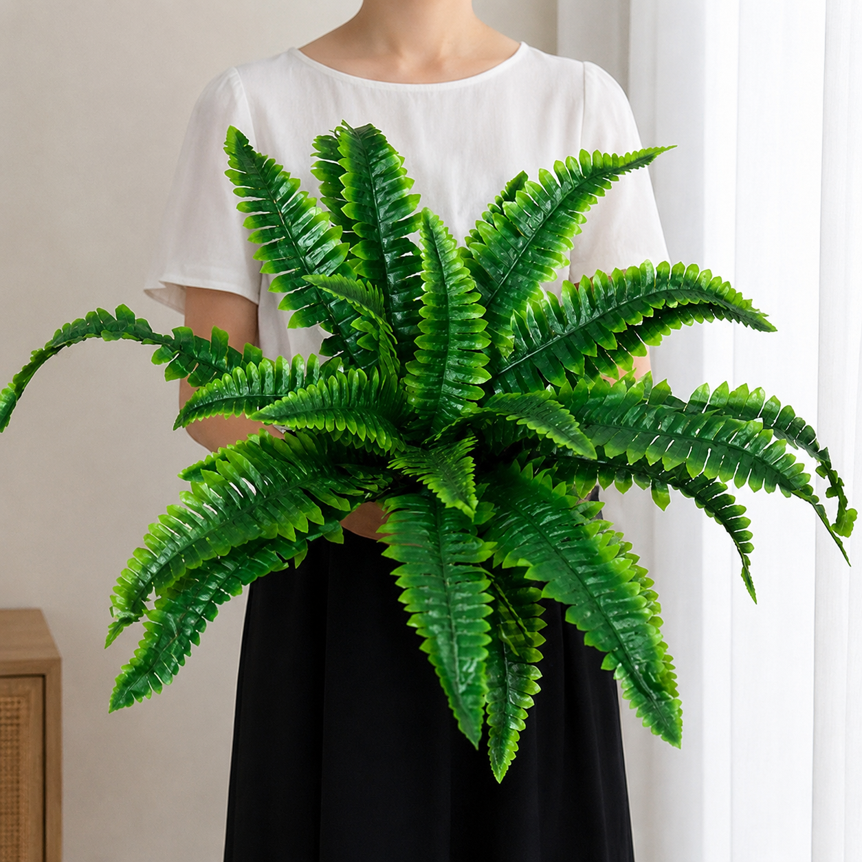 UV-Resistant Lifelike Artificial Boston Fern