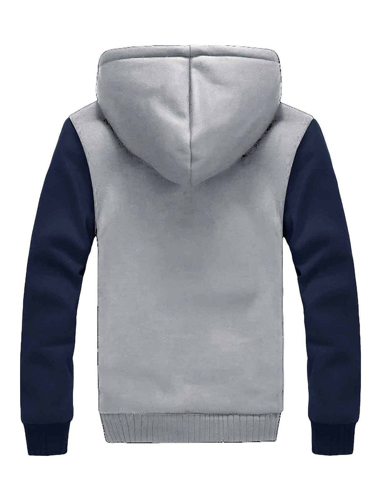 Jackets : Men's Warm Fleece Hooded Colorblock Jacket in van Roselva