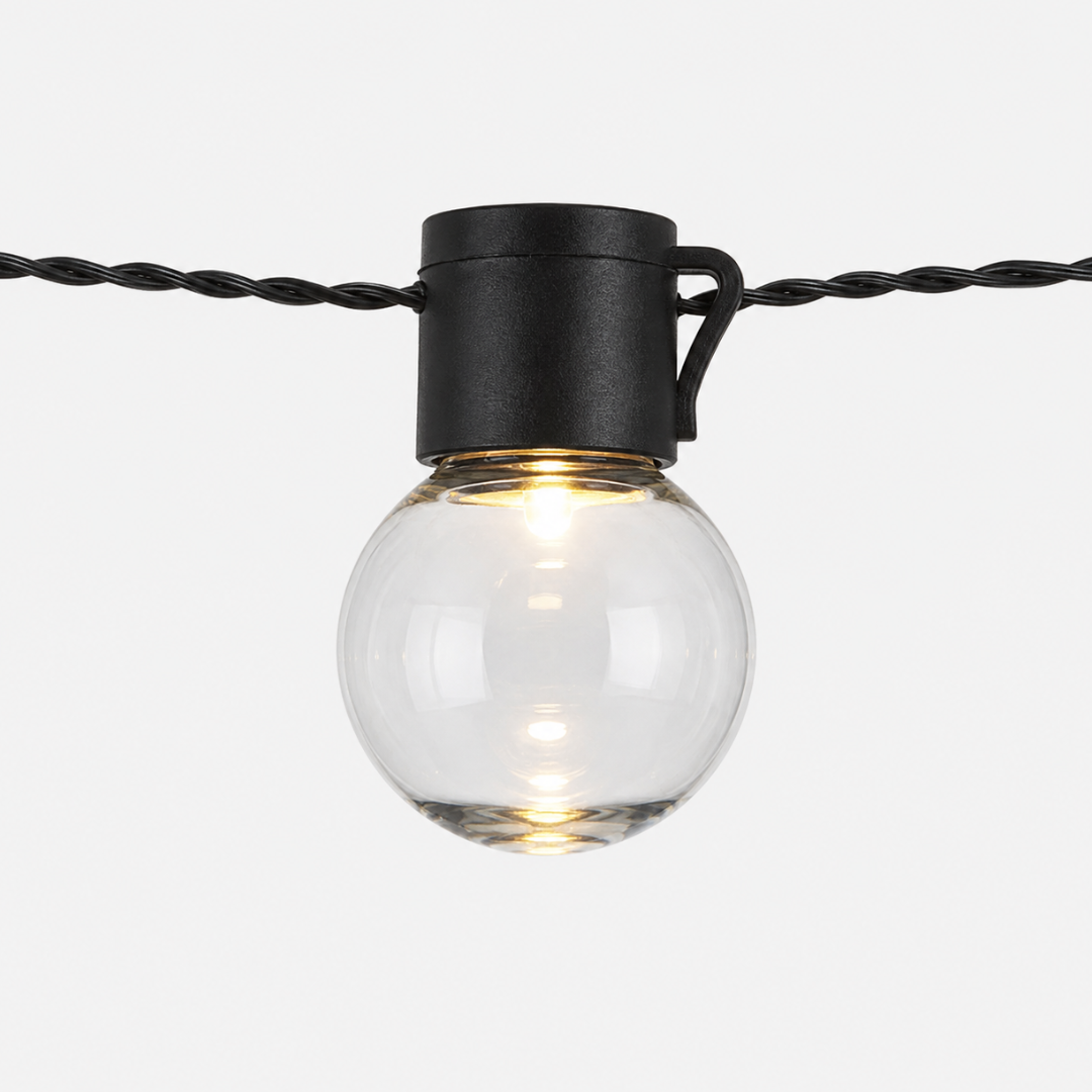 USB Terrace String Lights – Waterproof Warm White Patio Decor
