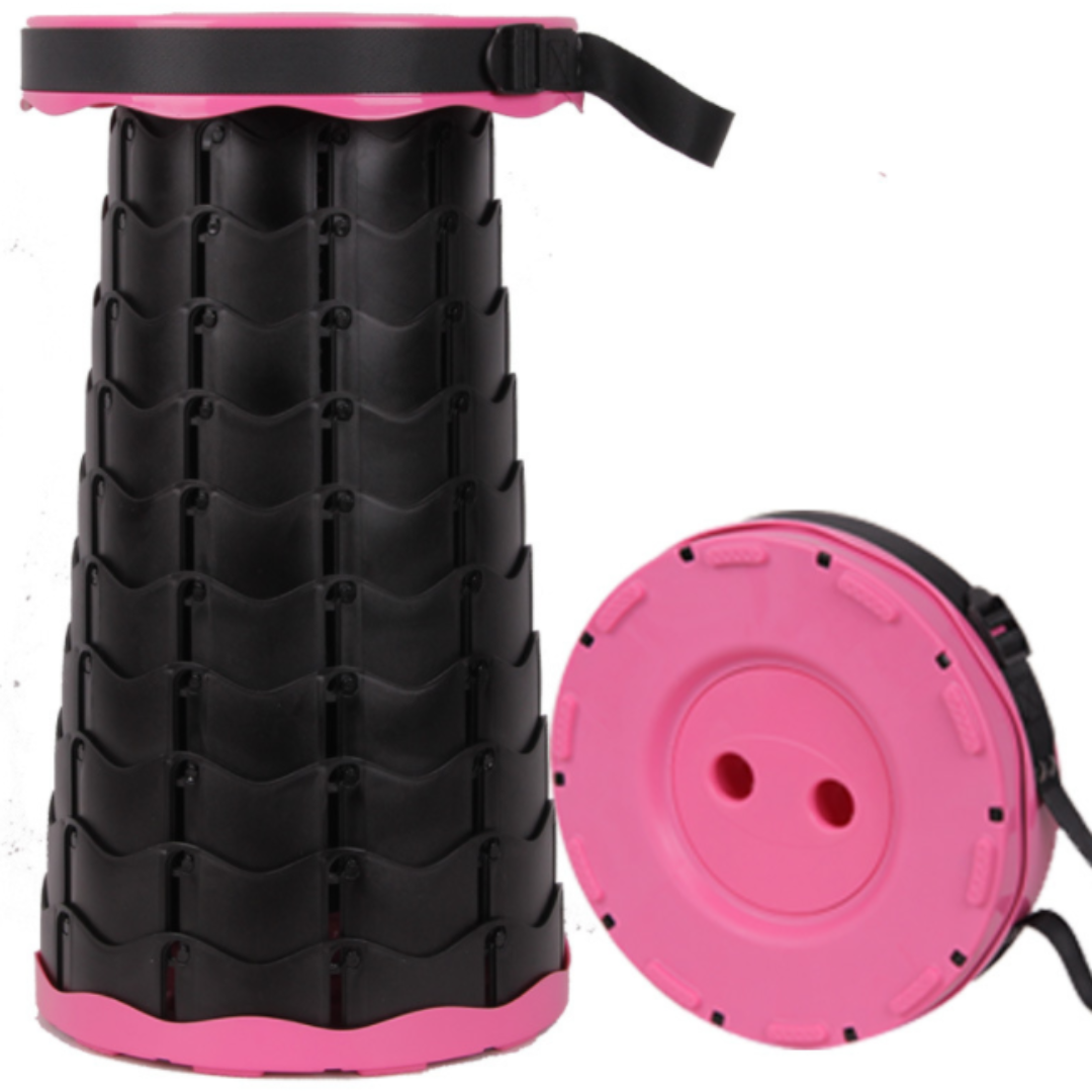 house & garden : Foldable stool with 4 seat heights in Mixed colors Rose van Vandaliamo