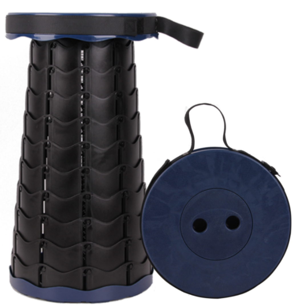 house & garden : Foldable stool with 4 seat heights in Mixed colors Navy van Vandaliamo