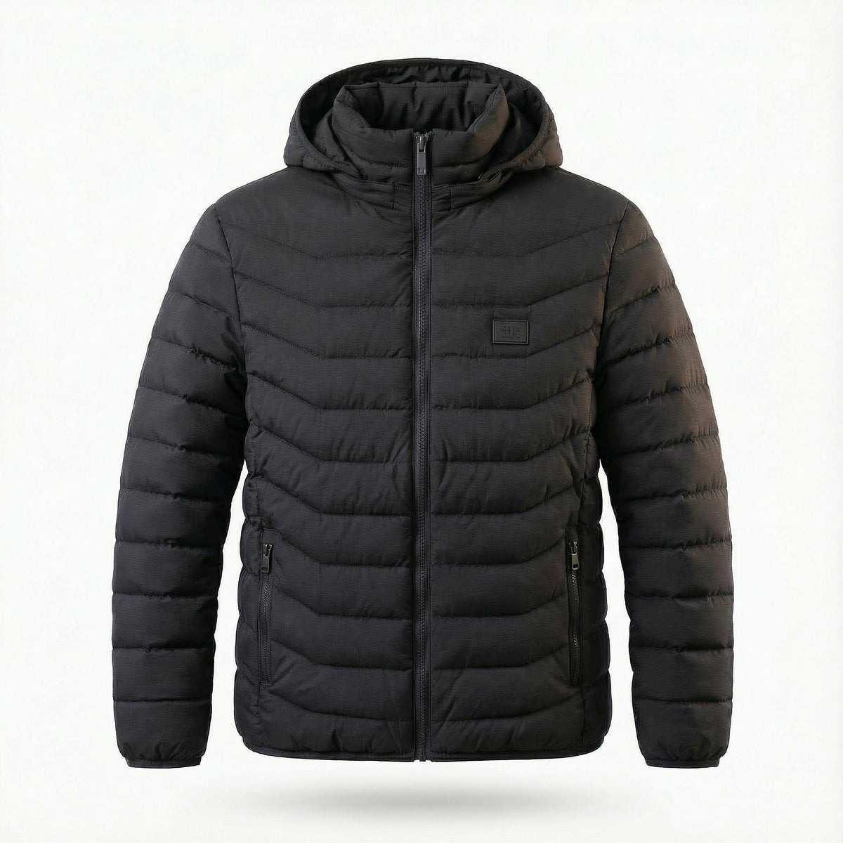 Jackets : Unisex Rechargeable Heated Winter Jacket - Adjustable Heat Zones in Black van Vanda Liamo