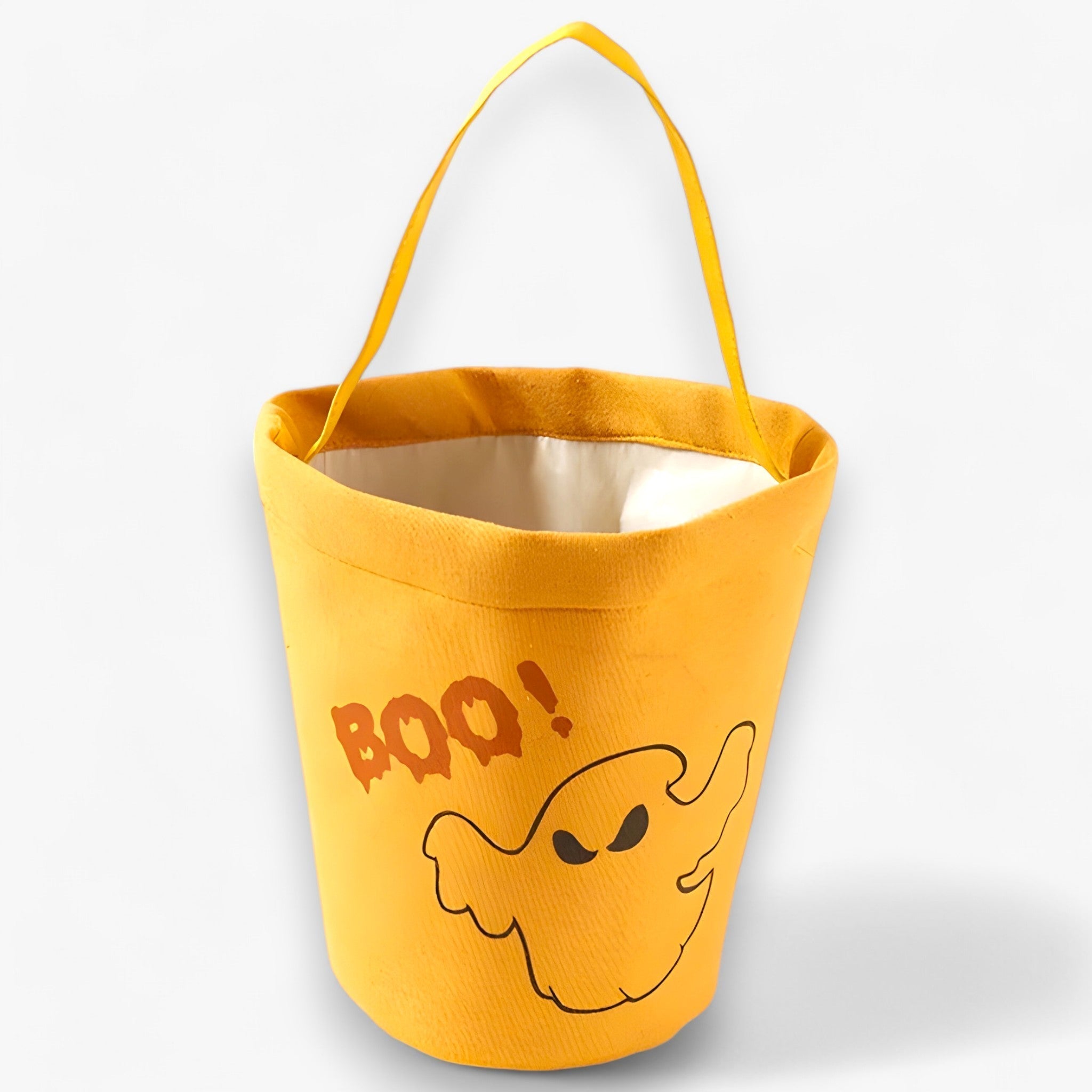 bags : Pumpkin Candy Basket - Leuke Mand voor Halloween-Feestjes en Cadeaus - Zwart in Geel 1 van Pantino