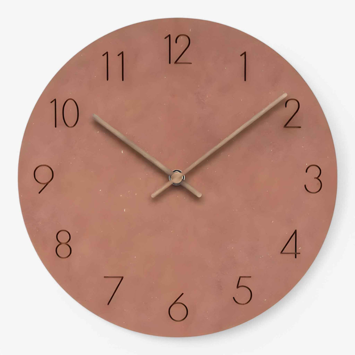 watches : Wooden Wall Clock - Premium Quality, Fast Shipping in Orange van Vandaliamo