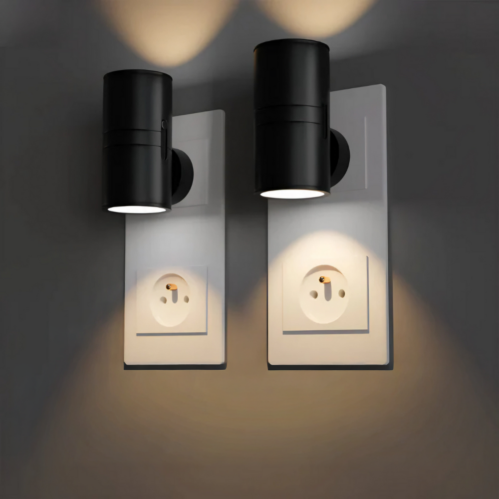 Dimmable Wall Night Light – LED Plug-In Lamp for Bedroom & Hallway