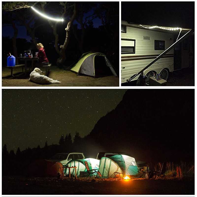 LED Strip Light : Portable Camping LED Strip Light – Waterproof, USB Rechargeable in van Vanda Liamo