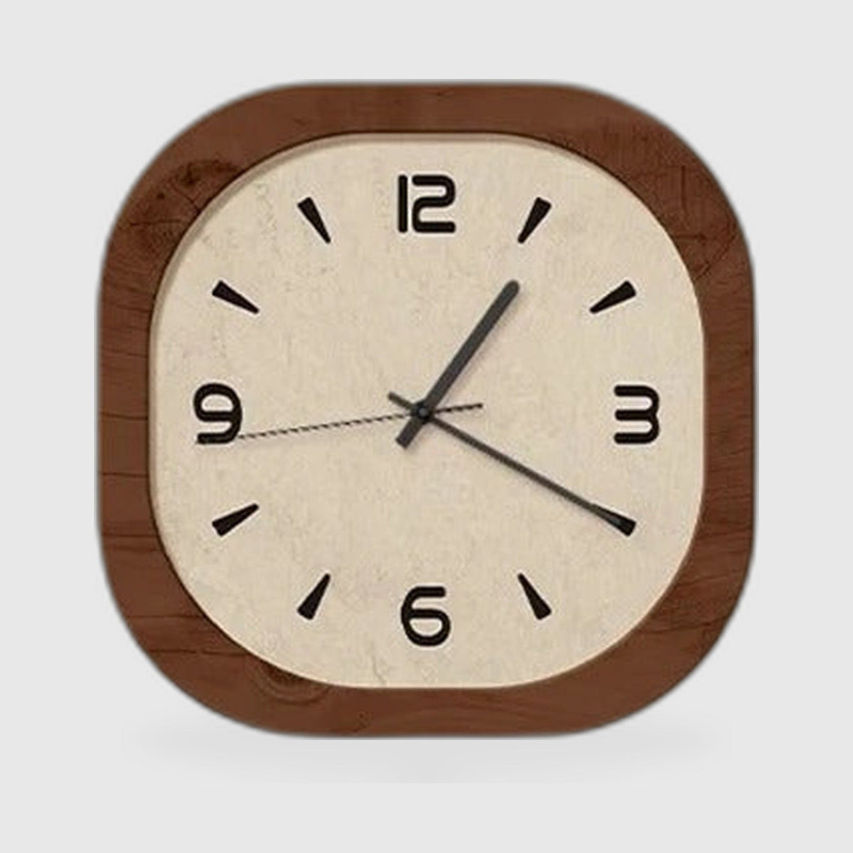 Square Wood Wall Clock – Vintage Design, Best-Seller