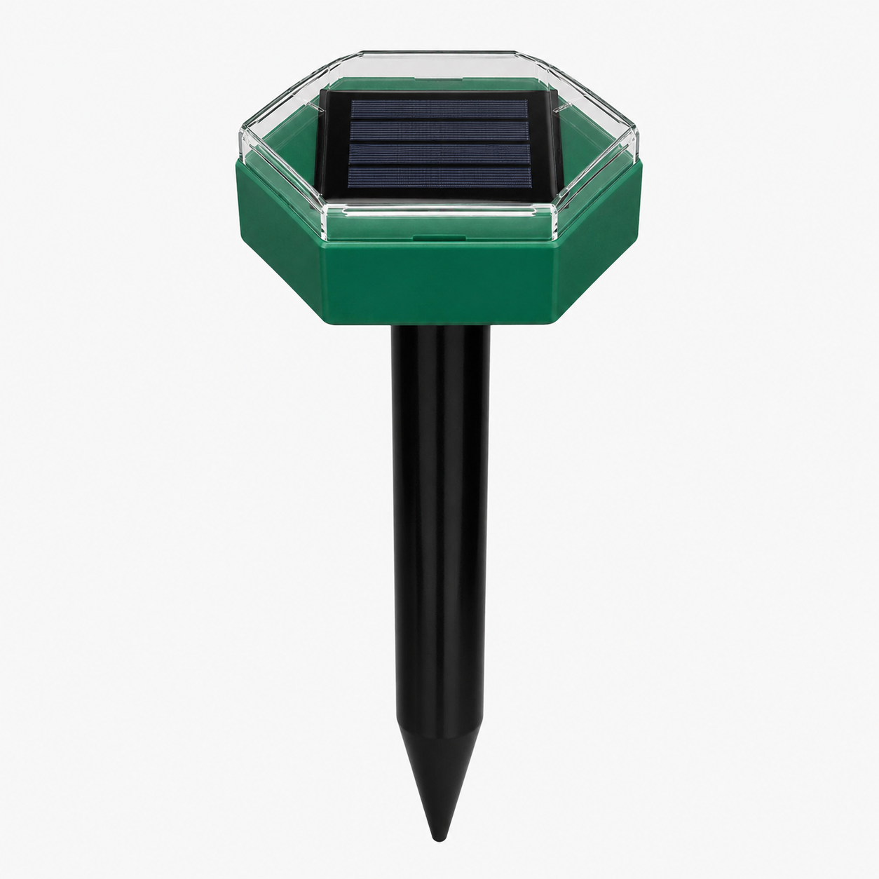Solar-Powered Ultrasonic Mole & Pest Repeller Spikes (4-Pack)