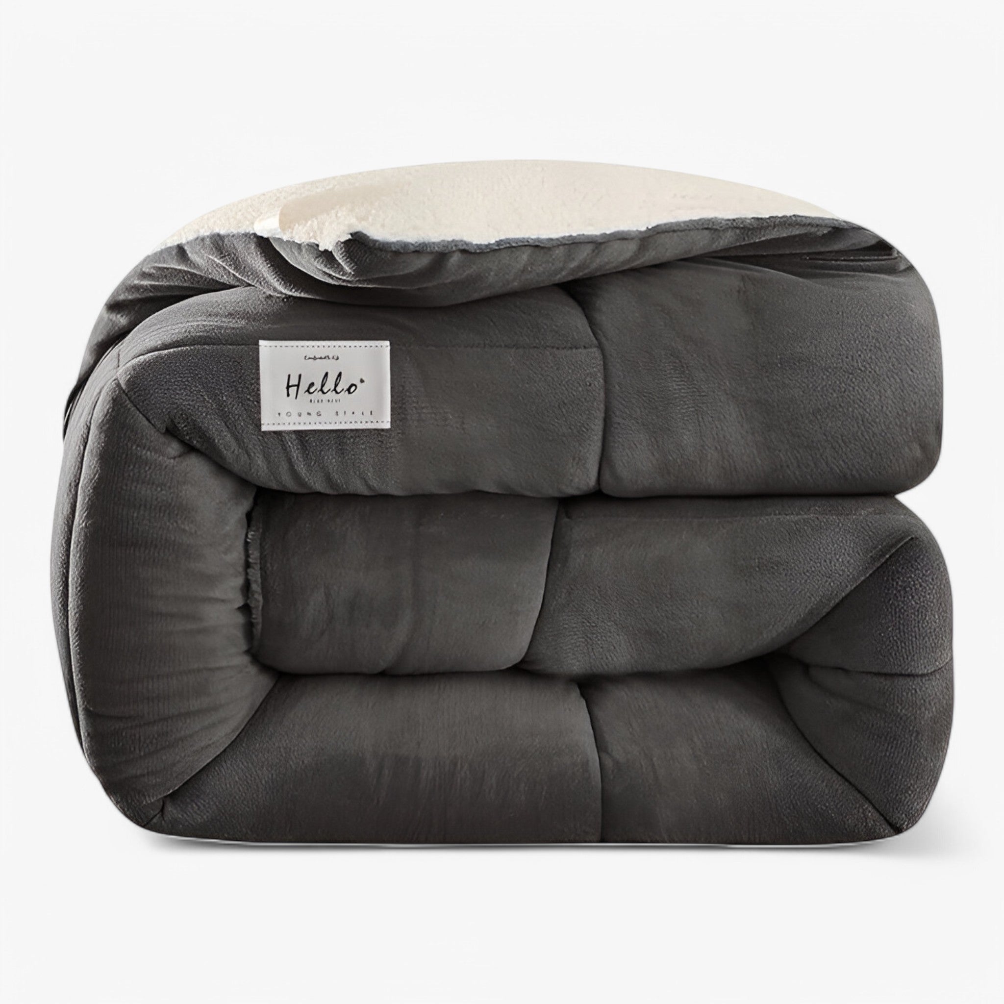 house & garden : Cozy | Bedroom Duvet - ultra-soft and durable in Dark Grey van Vandaliamo