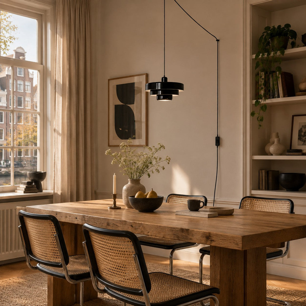 Home Decor : Retro Bauhaus Plug-In Pendant Light - Multi Color in van Vandaliamo