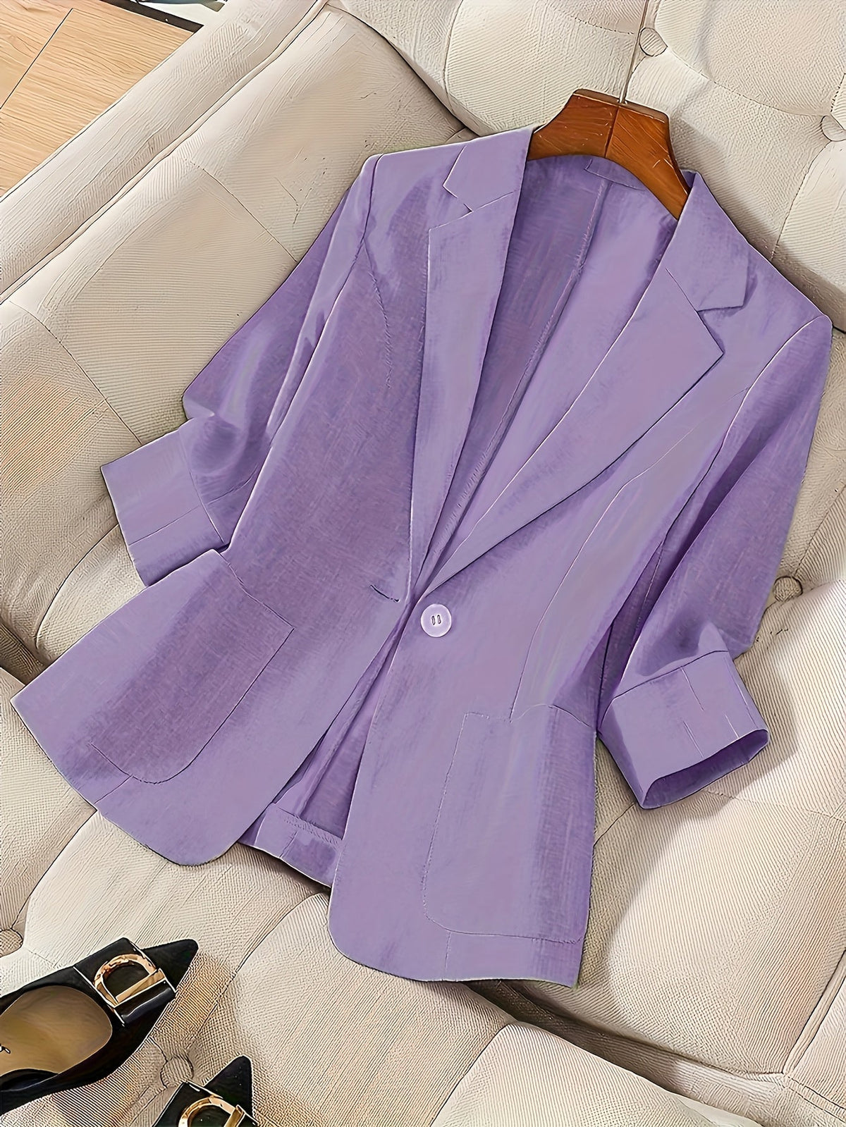Women's Lightweight Single-Breasted Blazer