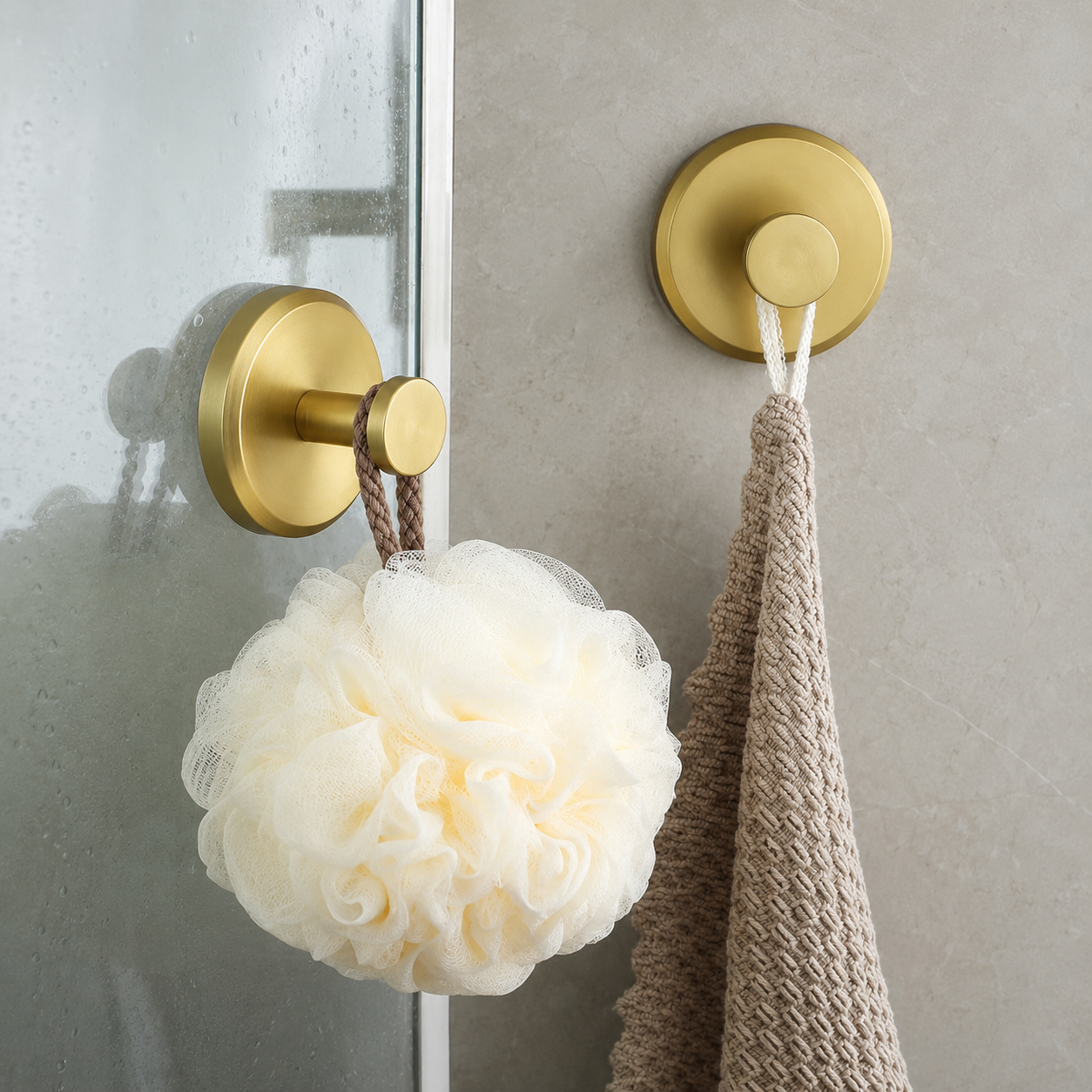 Heavy-Duty Drill-Free Suction Cup Wall Hooks (2-Pieces)