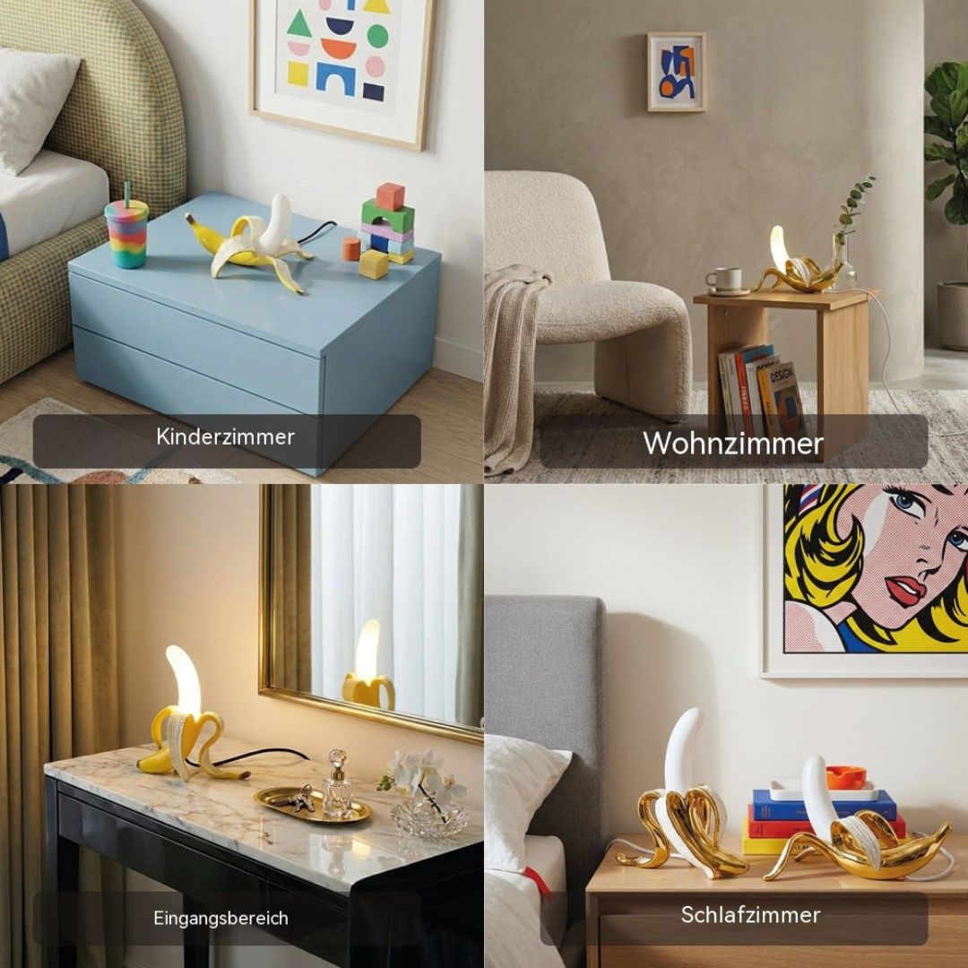 Home Decor : Art Deco Banana Table Lamp - Decorative Accent Light in van Vandaliamo