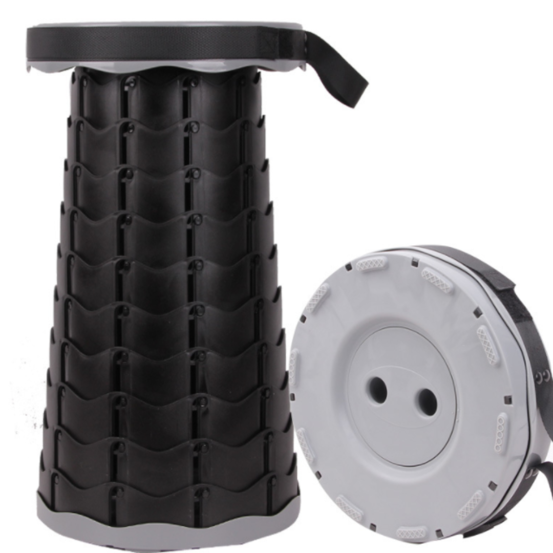 house & garden : Foldable stool with 4 seat heights in Mixed colors Gray van Vandaliamo