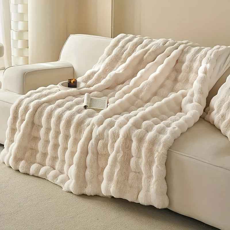 blanket : Bubble Fleece Throw Blanket - Plush Soft Couch Blanket in van Vandaliamo