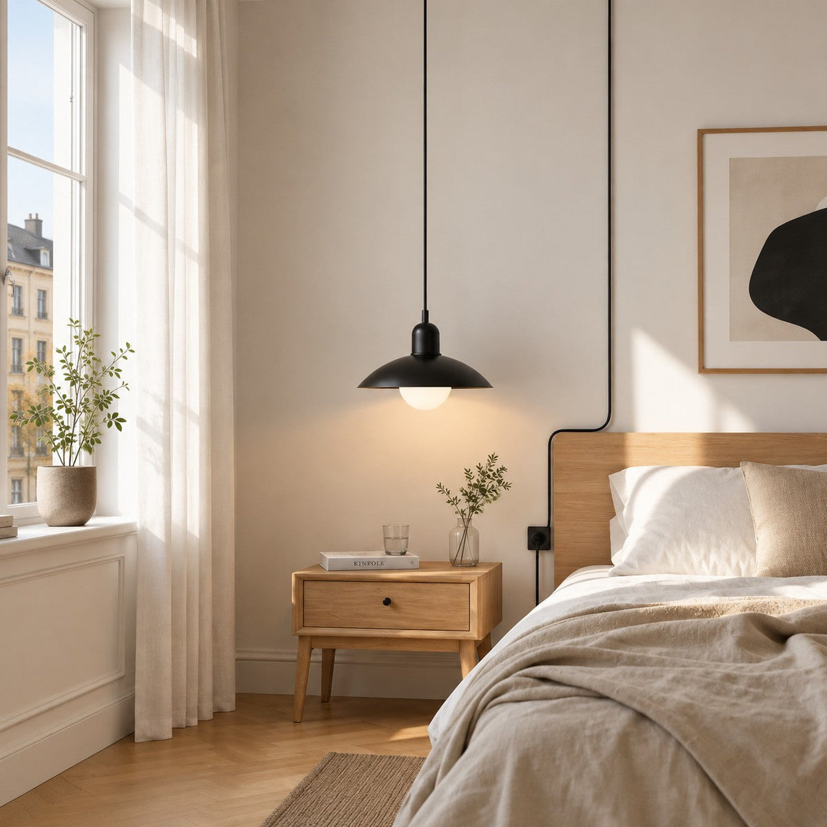 Home Decor : Mid Century Bauhaus Plug-In Pendant Light in van Vandaliamo
