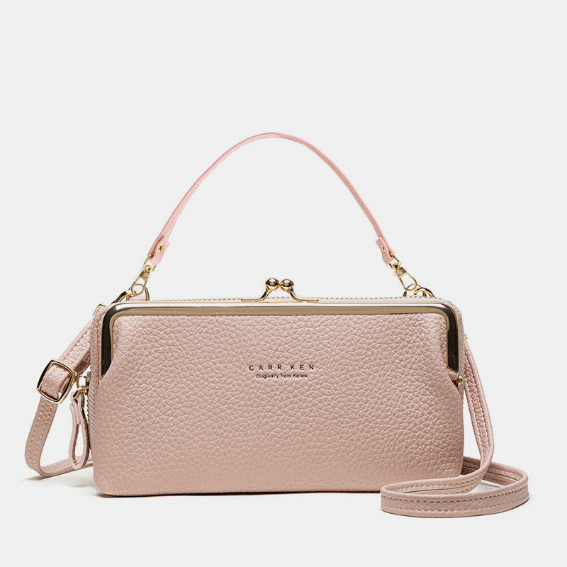Trendy Crossbody Mobiele Tas - Ruim, Stijlvol en Veilig Sluitmechanisme