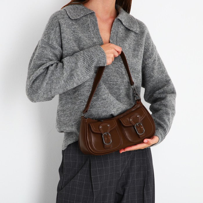 Trendy shoulder bag with a luxurious look | Perfect for every day