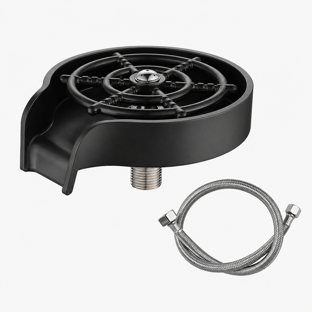 High-Pressure Kitchen Sink Glass and Cup Rinser