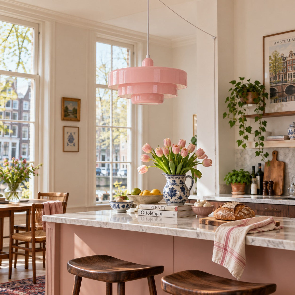 Home Decor : Retro Bauhaus Plug-In Pendant Light - Multi Color in van Vandaliamo