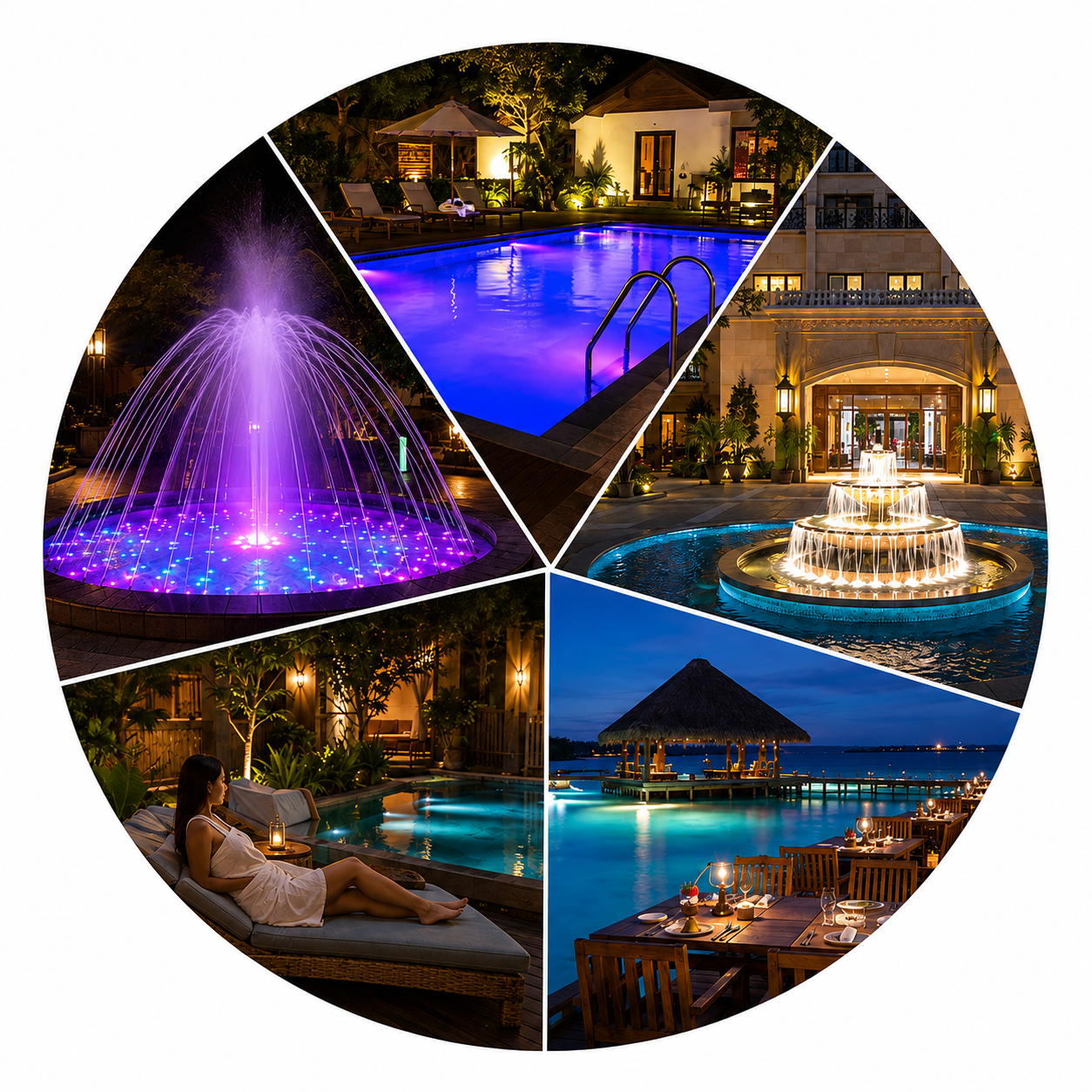 15W LED Wall-Mounted Pool Light