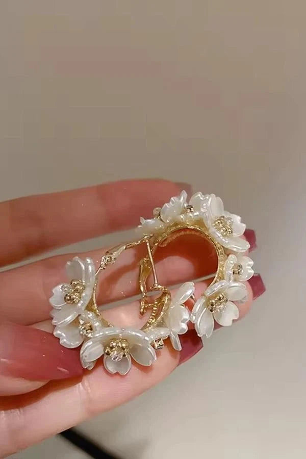 Earrings : Blooming Blossom Hoop Earrings in van Vandaliamo