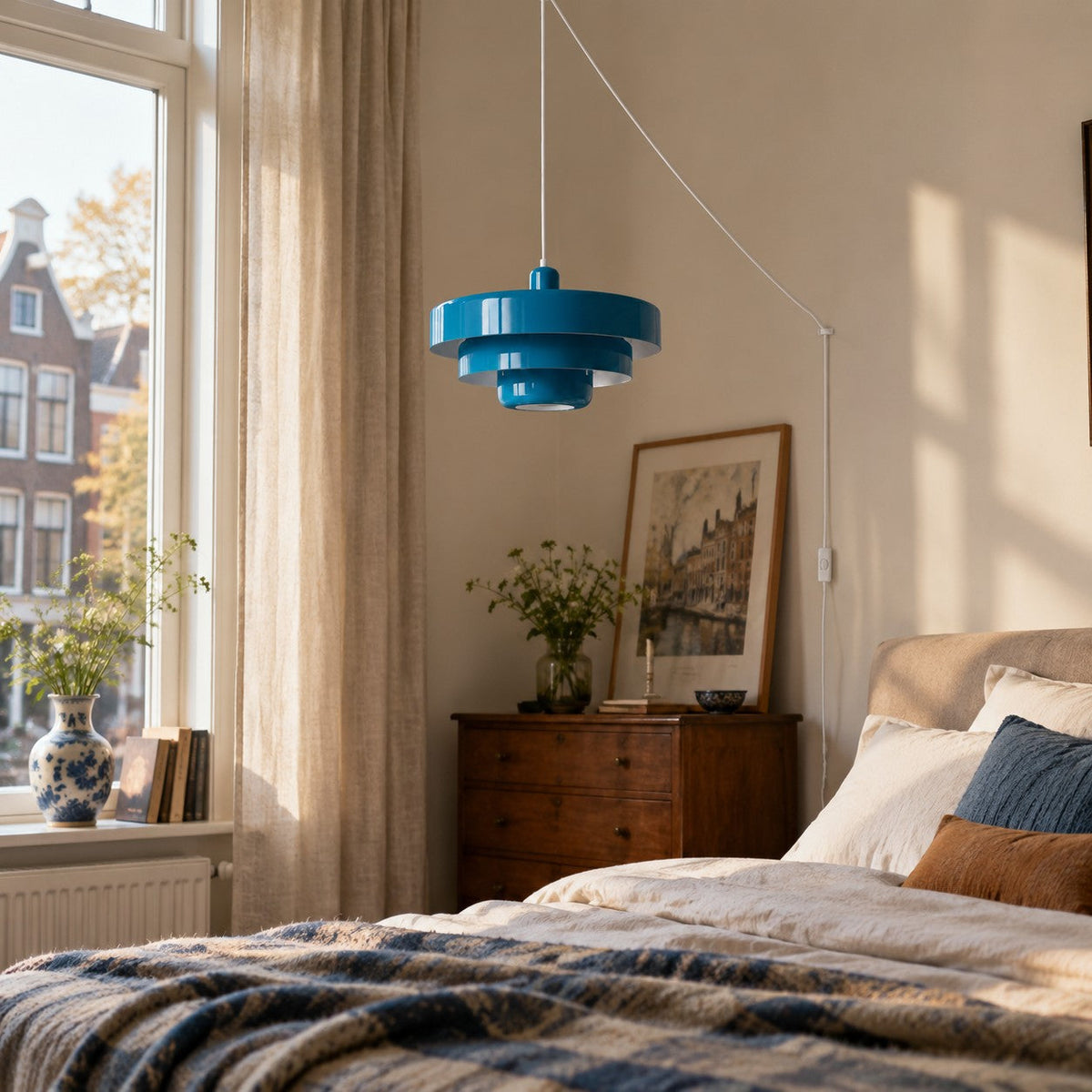 Home Decor : Retro Bauhaus Plug-In Pendant Light - Multi Color in van Vandaliamo