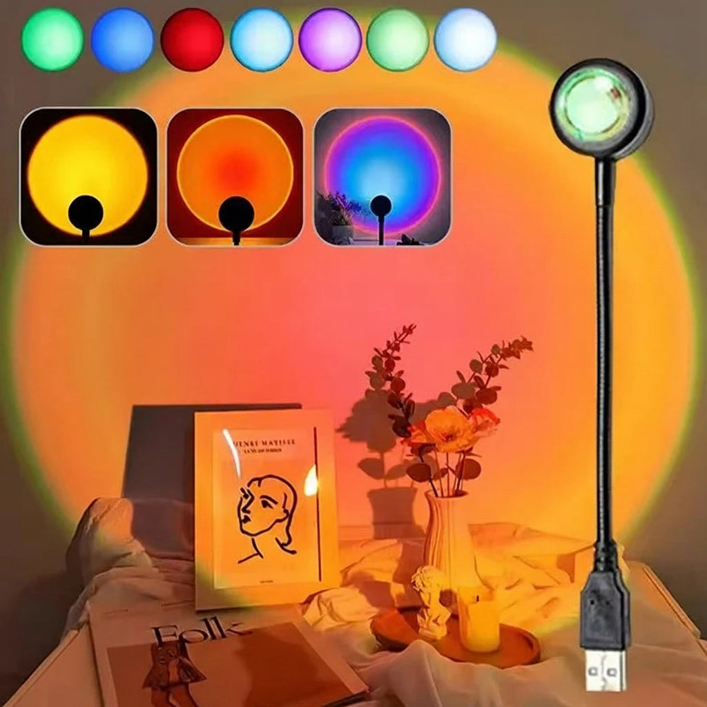 Projection Ambient Lamp : Sunset Projection Lamp – Rainbow Prism Ambient Light in van Vanda Liamo