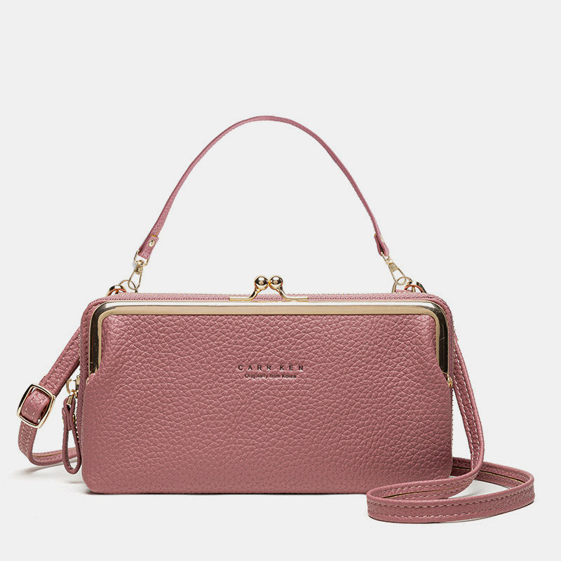 Trendy Crossbody Mobiele Tas - Ruim, Stijlvol en Veilig Sluitmechanisme
