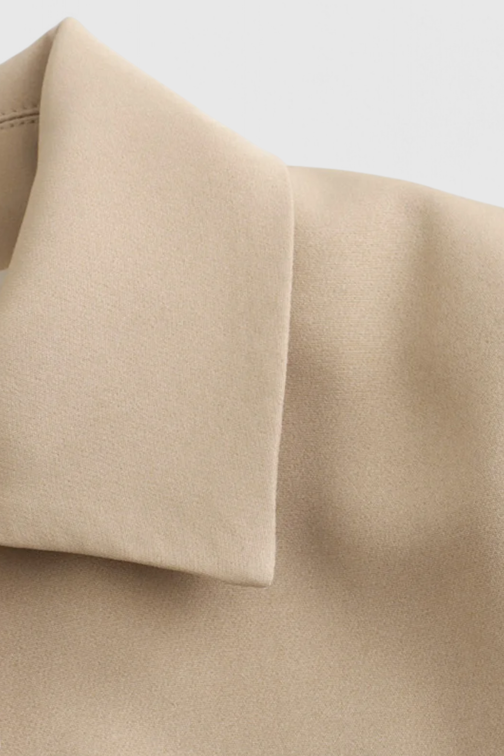 Jacket : Women's Khaki Cropped Button Jacket in van Vanda Liamo