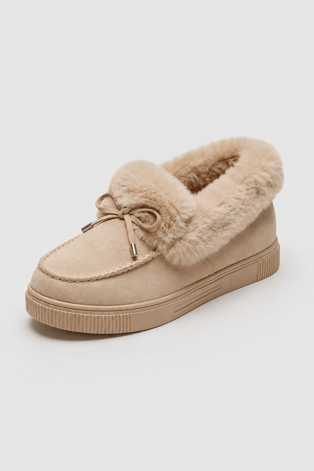 Beige Schneestiefel für Damen