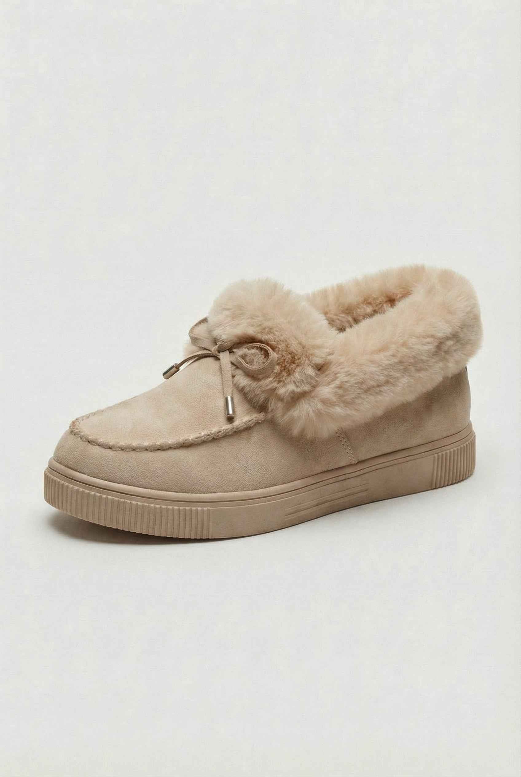 Women’s Snow Boots : Beige Snow Boots for Women in van Vanda Liamo