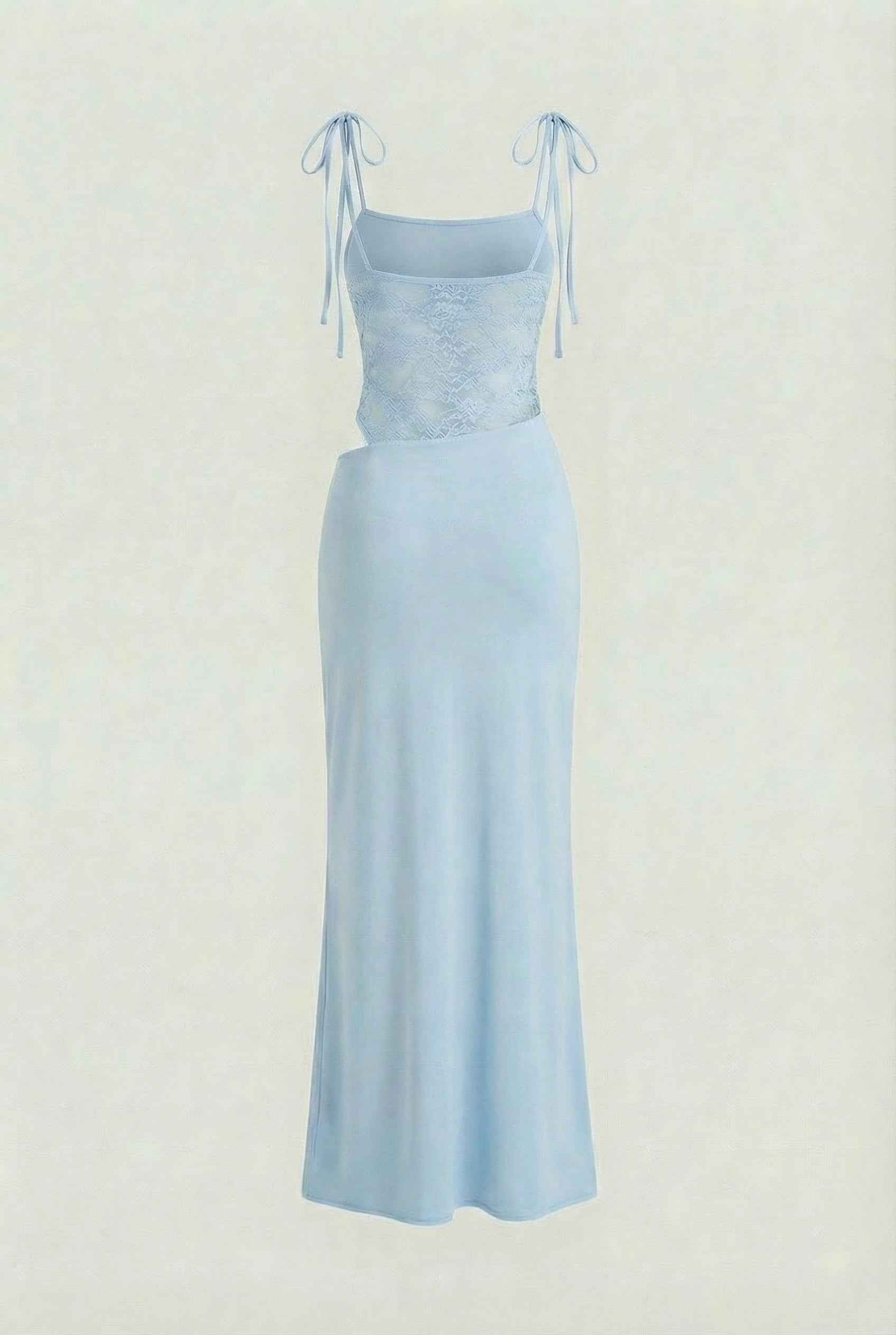 Women's Dresses : Women's Blue Aura Bodycon Stretch Knit Maxi Dress for Evening Wear in van Vanda Liamo