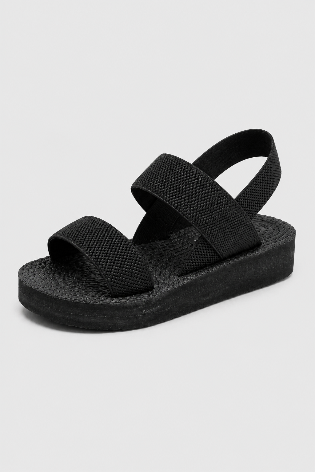 sandals : Braided Espadrille Platform Sandals – Stretch-Knit Straps & Summer Ease in van Vandaliamo
