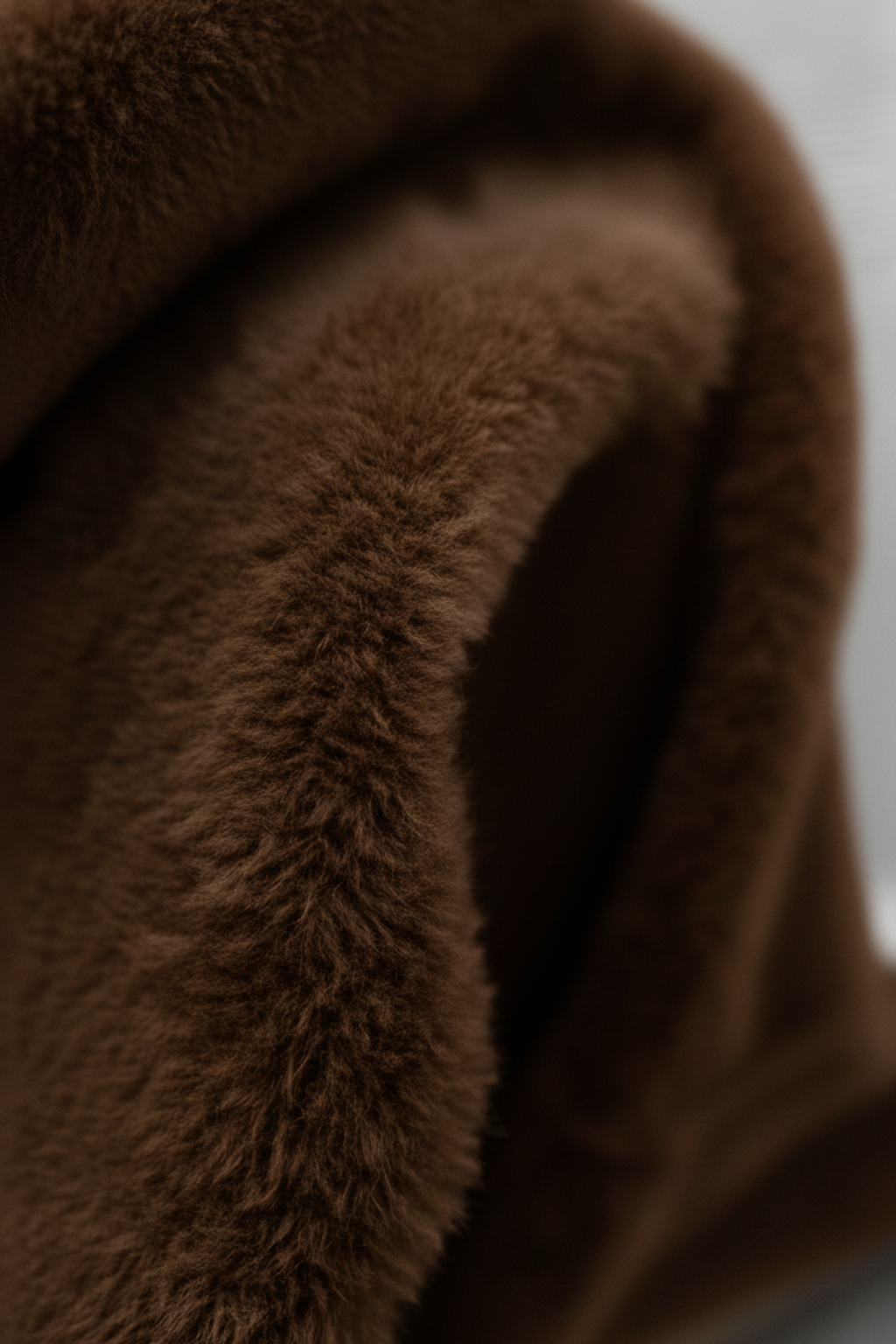 Women's Sweaters : Brown Fleece Lined Thermal Turtleneck Sweater in van Vanda Liamo