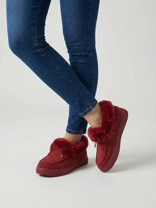 Burgundy Winter Boots for Women