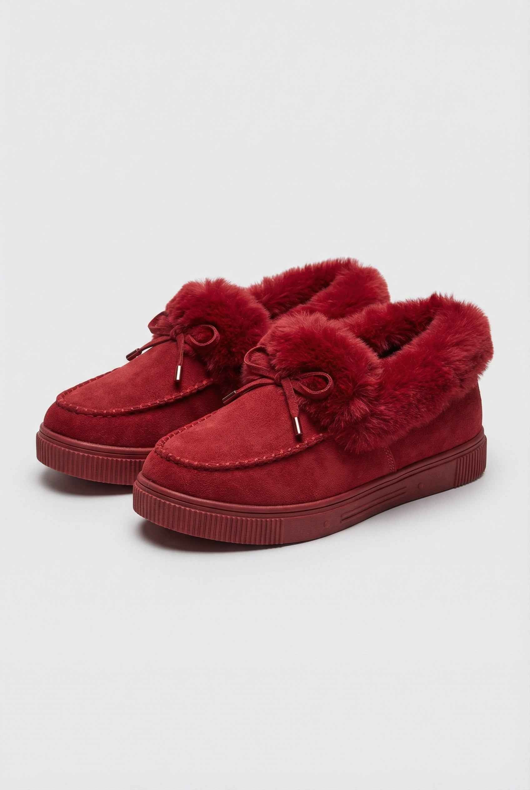 Women’s Snow Boots : Burgundy Winter Boots for Women in Burgundy van Vanda Liamo
